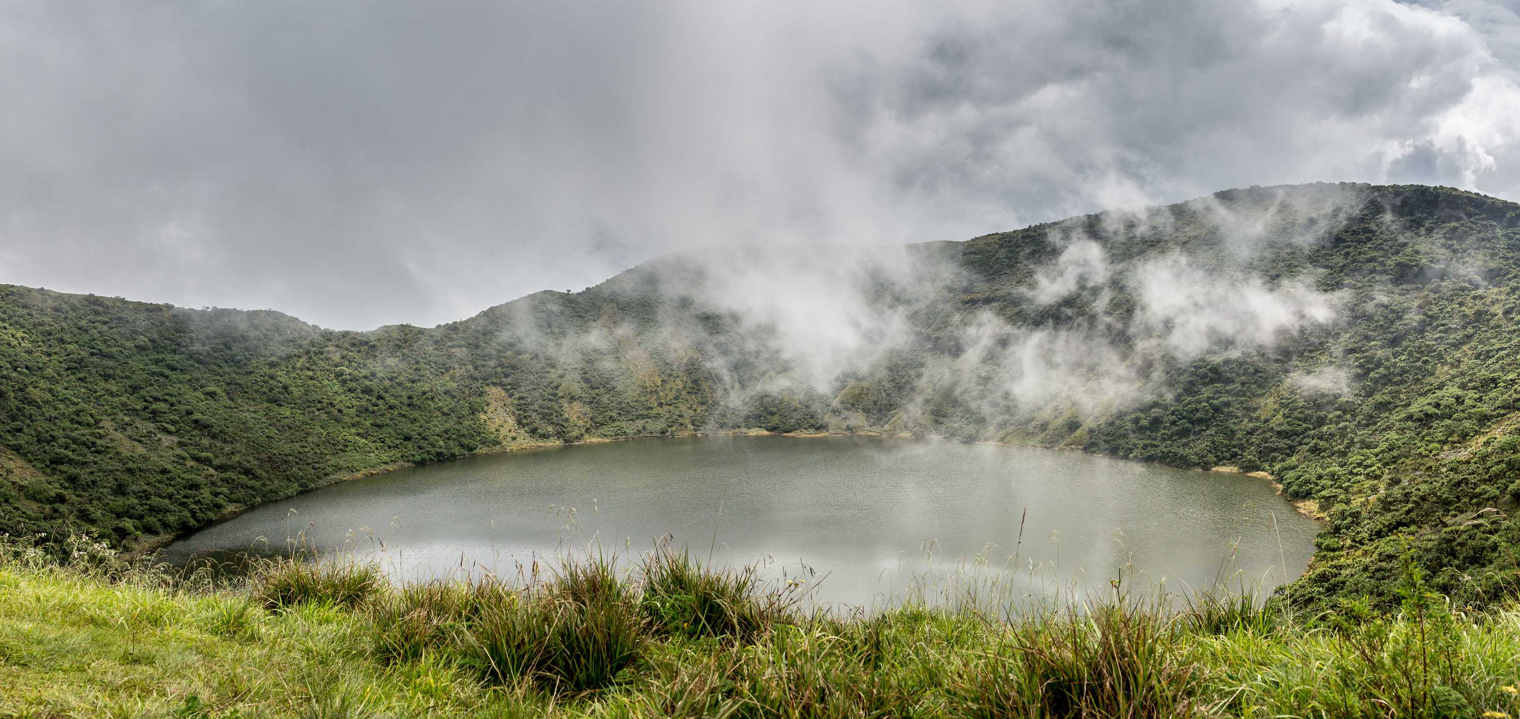Bisoke Volcano Crater Virunga Volcano National Park Rwanda