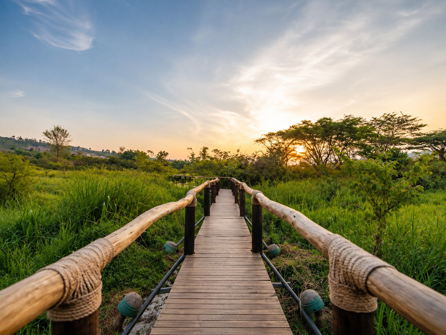 One Of The Many Walkways Located In Umusambi Village