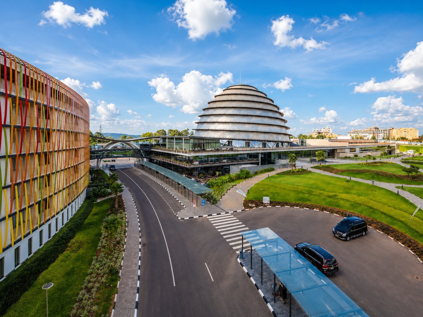 Overhead View Of Kigali In Rwanda