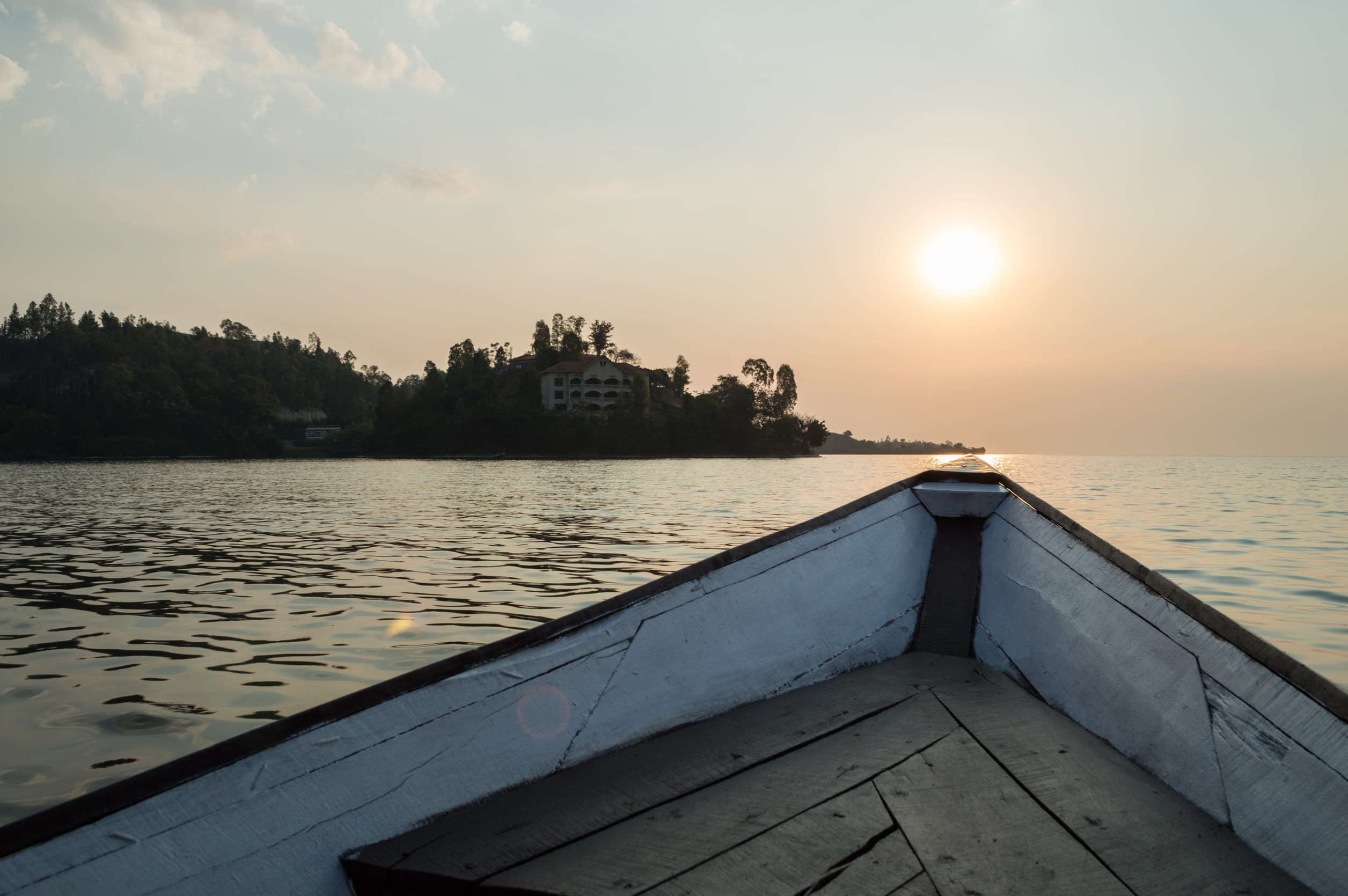Sunset Boat Ride In Lake Kivu
