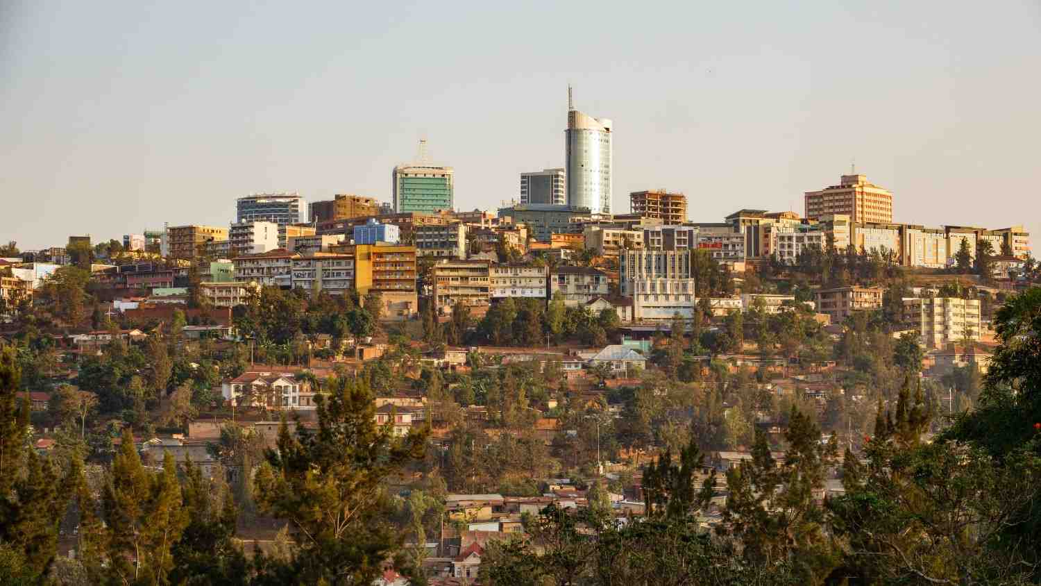 View Of Kigali Downtown Rwanda